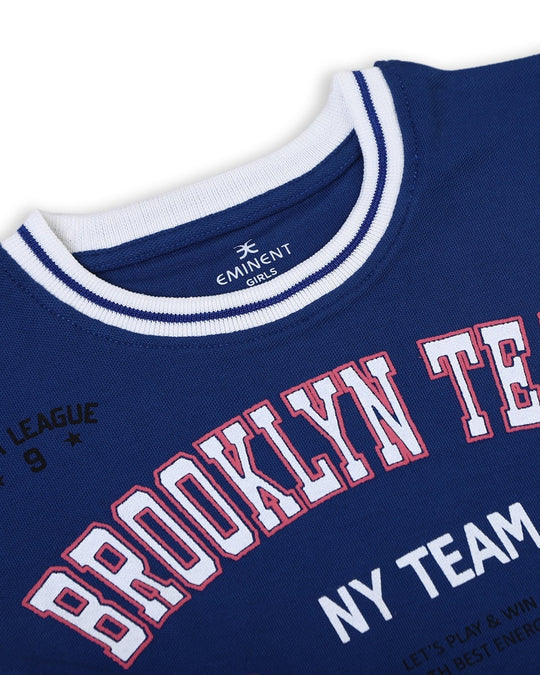 Eminent Girls Half Sleeves T-Shirt - Royal Blue, Girls T-Shirts, Eminent, Chase Value