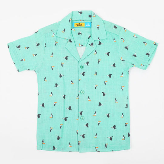 Boys Casual Printed Shirt