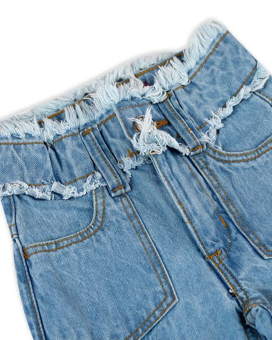 Eminent Girls Wider Leg Denim Capri - Light Blue, Girls Pants & Capri, Eminent, Chase Value