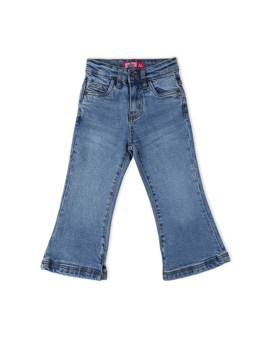 Eminent Girls Flared Denim Pant - Light Blue, Girls Pants & Capri, Eminent, Chase Value