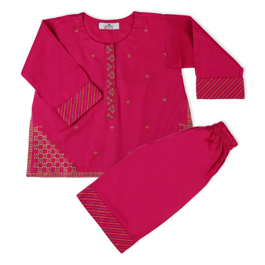 Eminent Girls Embroidered 02 Pcs Suit - Pink, Girls Suits, Eminent, Chase Value