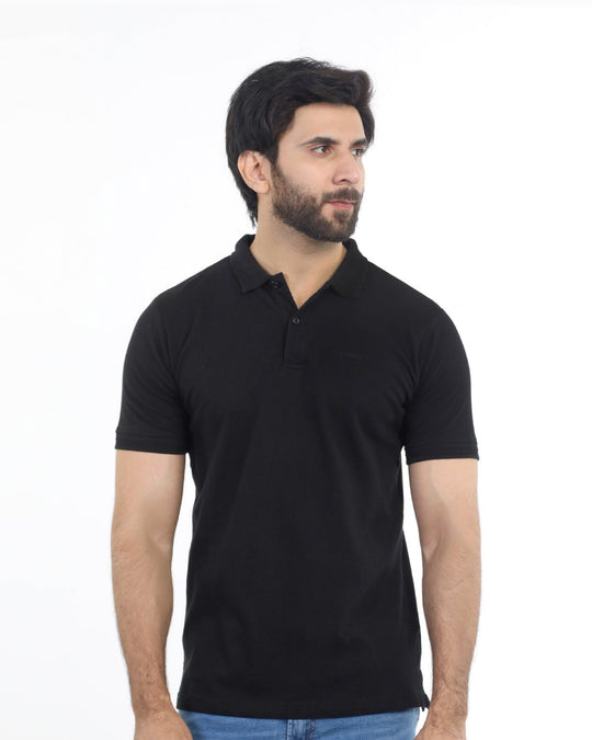 Eminent Men's Half Sleeves Polo T-Shirt - Black, Men's T-Shirts & Polos, Eminent, Chase Value