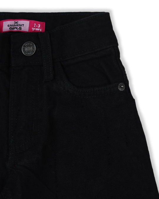 Eminent Girls Wider Leg Denim Pant - Jet Black, Girls Pants & Capri, Eminent, Chase Value