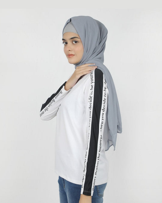 Eminent Women's Full Sleeves T-Shirt - White, Women T-Shirts & Tops, Eminent, Chase Value