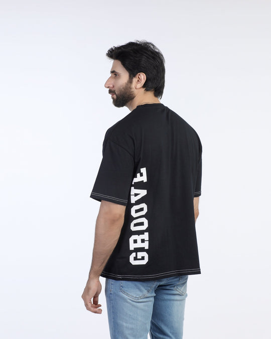 Eminent Men's Half Sleeves Printed T-Shirt - Black, Men's T-Shirts & Polos, Eminent, Chase Value