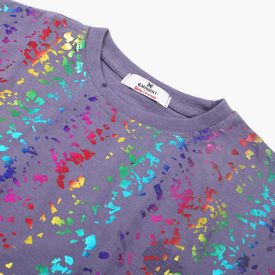 Eminent Girls Half Sleeves T-Shirt - Light Purple, Girls T-Shirts, Eminent, Chase Value