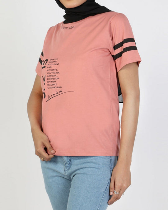 Eminent Women's Half Sleeves Printed T-Shirt - Terra Cotta, Women T-Shirts & Tops, Eminent, Chase Value