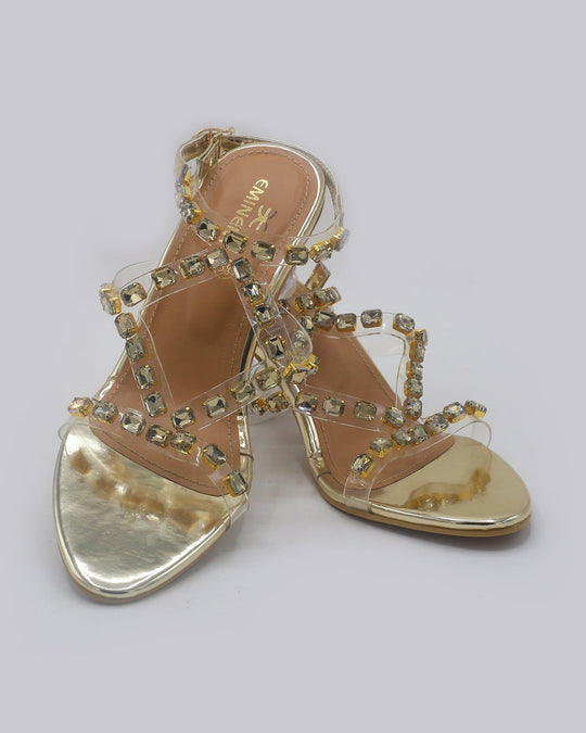 Eminent Women's Heel Sandal - Golden, Women Heels, Eminent, Chase Value