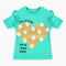 Eminent Newborn Girls Half Sleeves T-Shirt - Sea Green, Newborn Girls T-Shirts, Eminent, Chase Value