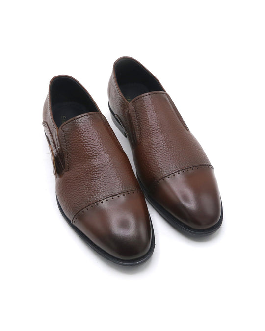 Eminent Comfortable Slip-On Leather Moccasins - Mustard, Men's Formal Shoes, Eminent, Chase Value