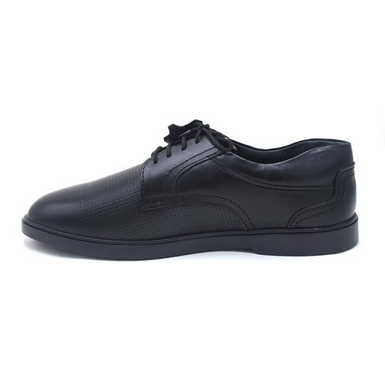 Eminent Business Formal Breathable Leather Lace-up Shoe - Black, Men's Formal Shoes, Eminent, Chase Value