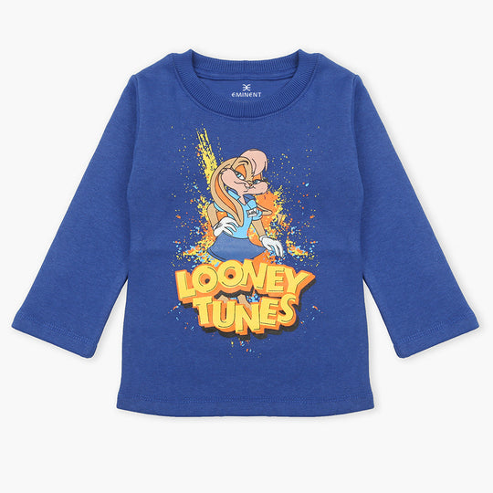 Eminent Girls Full Sleeves T-Shirt - Blue, Girls T-Shirts, Eminent, Chase Value