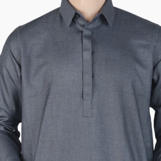 Eminent Men's Trim Fit Kameez Shalwar Suit - Dark Grey, Men's Shalwar Kameez, Eminent, Chase Value