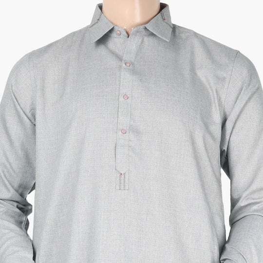 Eminent Men's Trim Fit Shalwar Suit - Bluish Grey, Men's Shalwar Kameez, Eminent, Chase Value