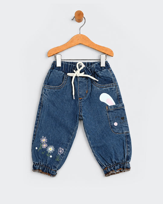 Newborn Girls Denim Pants