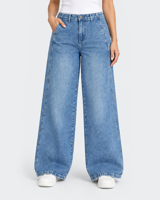 Women's Woven Denim Pants