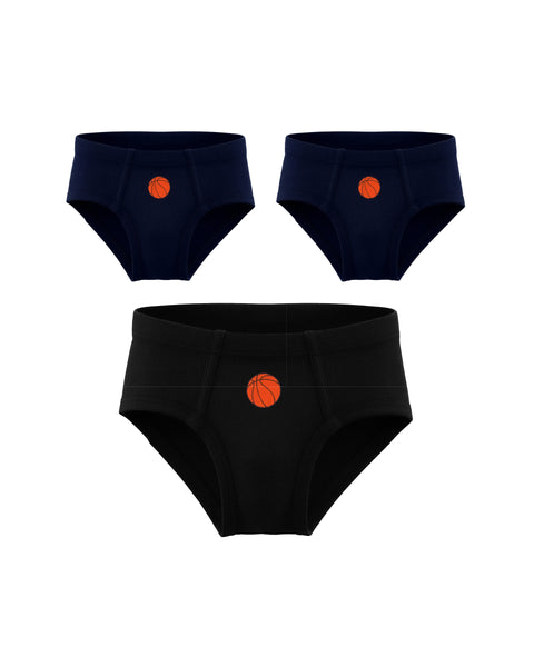 Boys' Plain Brief- 3 Pc
