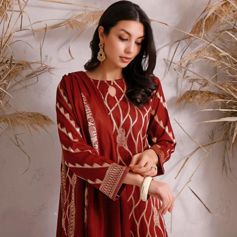 Eminent Jacquard Printed Broshia Lawn Unstitched 3Pcs Suit - B4, Women, 3Pcs Shalwar Suit, Eminent, Chase Value