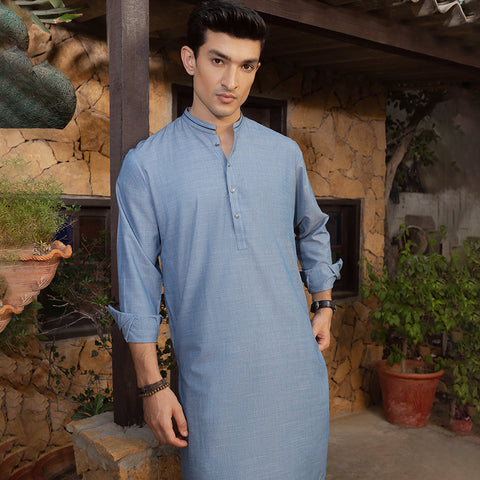 Eminent Men's Kurta Shalwar Suit - Blue, Men's Shalwar Kameez, Eminent, Chase Value