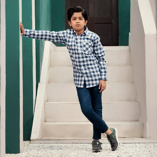 Eminent Boys Full Sleeves Casual Shirt - Purple, Boys Shirts, Eminent, Chase Value