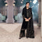 Eminent Women's Velvet Embroidered Unstitched Suit With Embroidered Shawl - Black