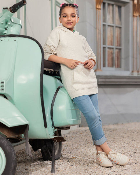 Eminent Girls Hoodie Jacket - Oatmeal, Girls Jackets, Eminent, Chase Value