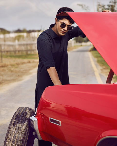 Eminent Men Kameez Shalwar Suit Plain