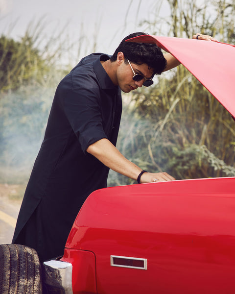 Eminent Men Kameez Shalwar Suit Plain