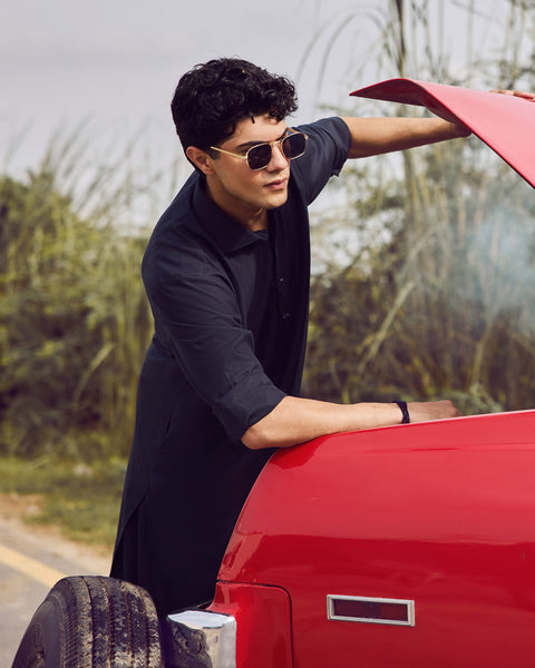 Eminent Men Kameez Shalwar Suit Plain