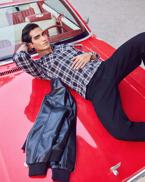 Eminent Men's Casual Flannel Check Shirt