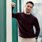 Eminent Men's Full Sleeves Sweater - Maroon