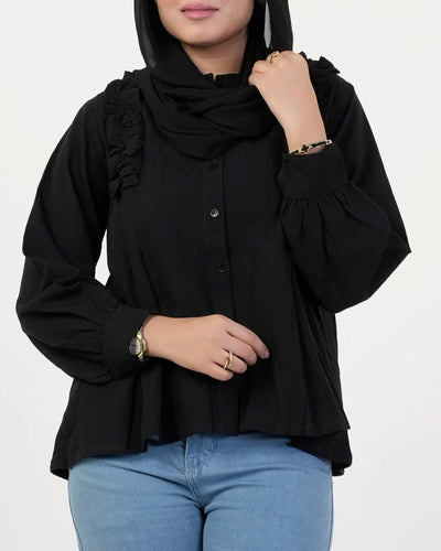 Eminent Women's Causal Shirt - Black