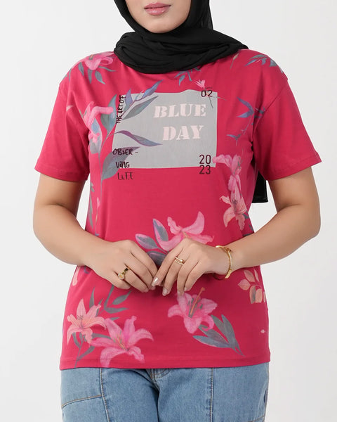 Women's Half Sleeves Printed T-Shirt