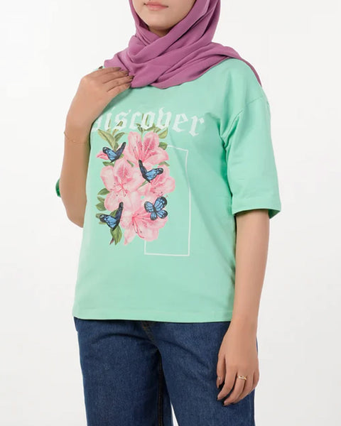 Women's Printed Half Sleeves T-Shirt