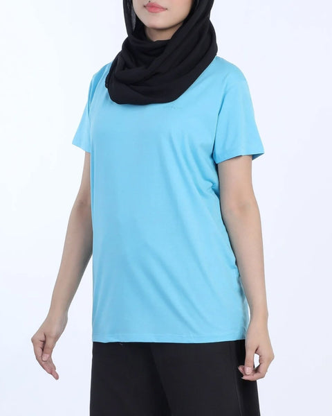 Women's Half Sleeves Printed T-Shirt - Navy Peony