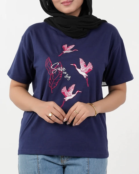 Women's Printed Half Sleeves T-Shirt