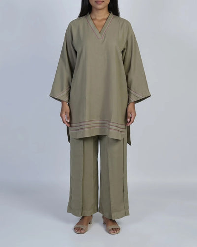 Eminent Women's Dyed 2PCS Suit