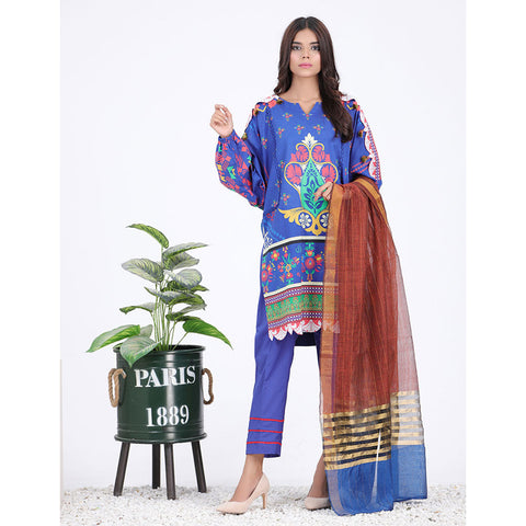 Eminent Digital Printed 3 Pcs Unstitched Suit with Fancy Dupatta Vol 1 - 10, Women, 3Pcs Shalwar Suit, Eminent, Chase Value