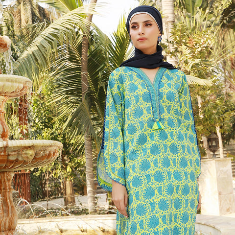 Eminent Printed Doriya Lawn Unstitched Kurti - 4