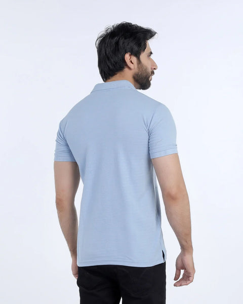 Men's Half Sleeves Polo Front Open Shirt