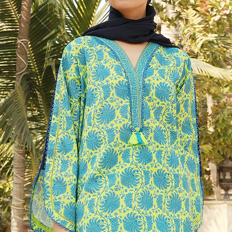 Eminent Printed Doriya Lawn Unstitched Kurti - 4