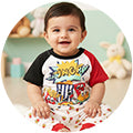 Newborn Boys Half Sleeves T-Shirt