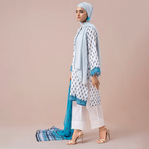 Eminent Printed Digital Lawn With Chiffon Dupatta Unstitched 3Pcs Suit - ES24LP3P09, Women, 3Pcs Shalwar Suit, Eminent, Chase Value