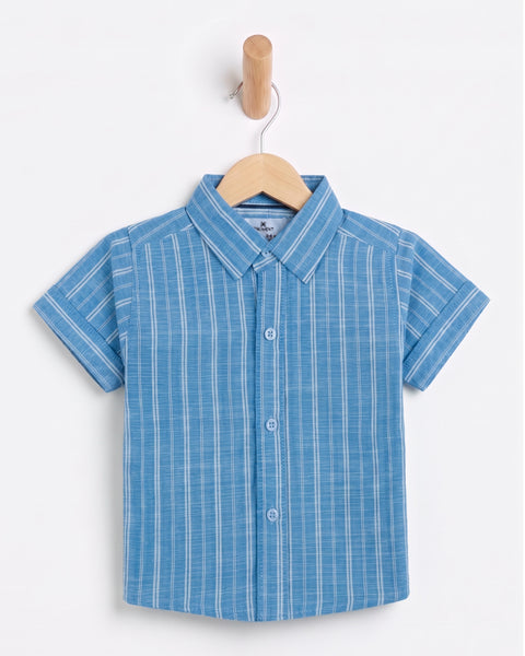 Newborn Boys Casual Half Sleeves Shirt