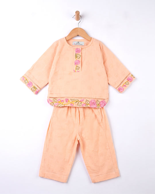 Newborn Ethnic Essentials Embroidered 2 Pc Suit