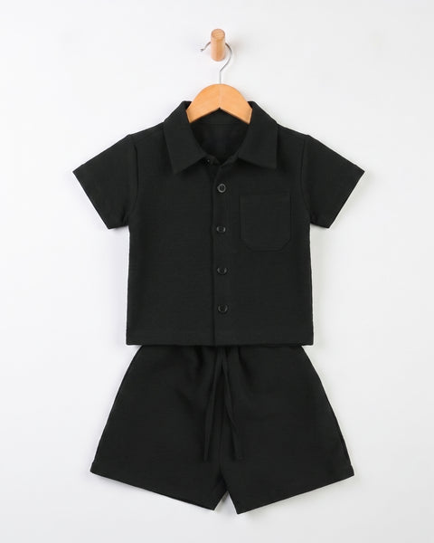 Newborn Boys Linen Co-Ord Set