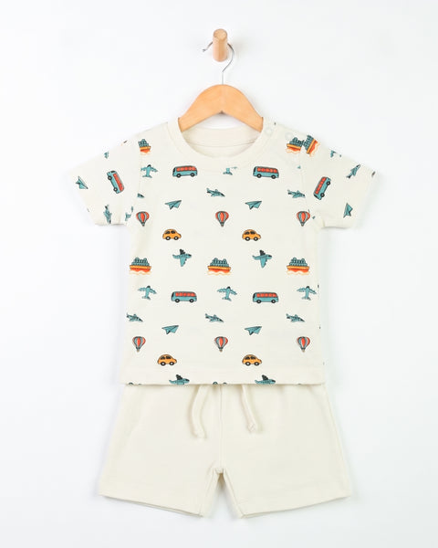 Newborn Boys Interlock Co-Ord Set