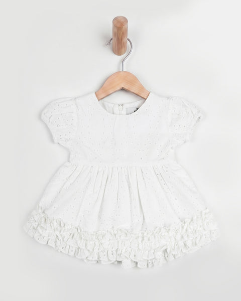 Newborn Girls' Chikankari Frock