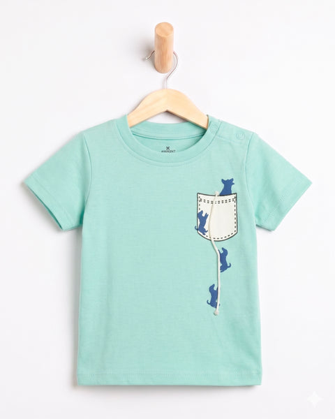 Newborn Boys Half Sleeves T-Shirt