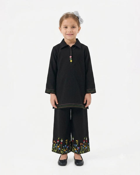 Girls' Fusion Embroidered 2Pc Suit